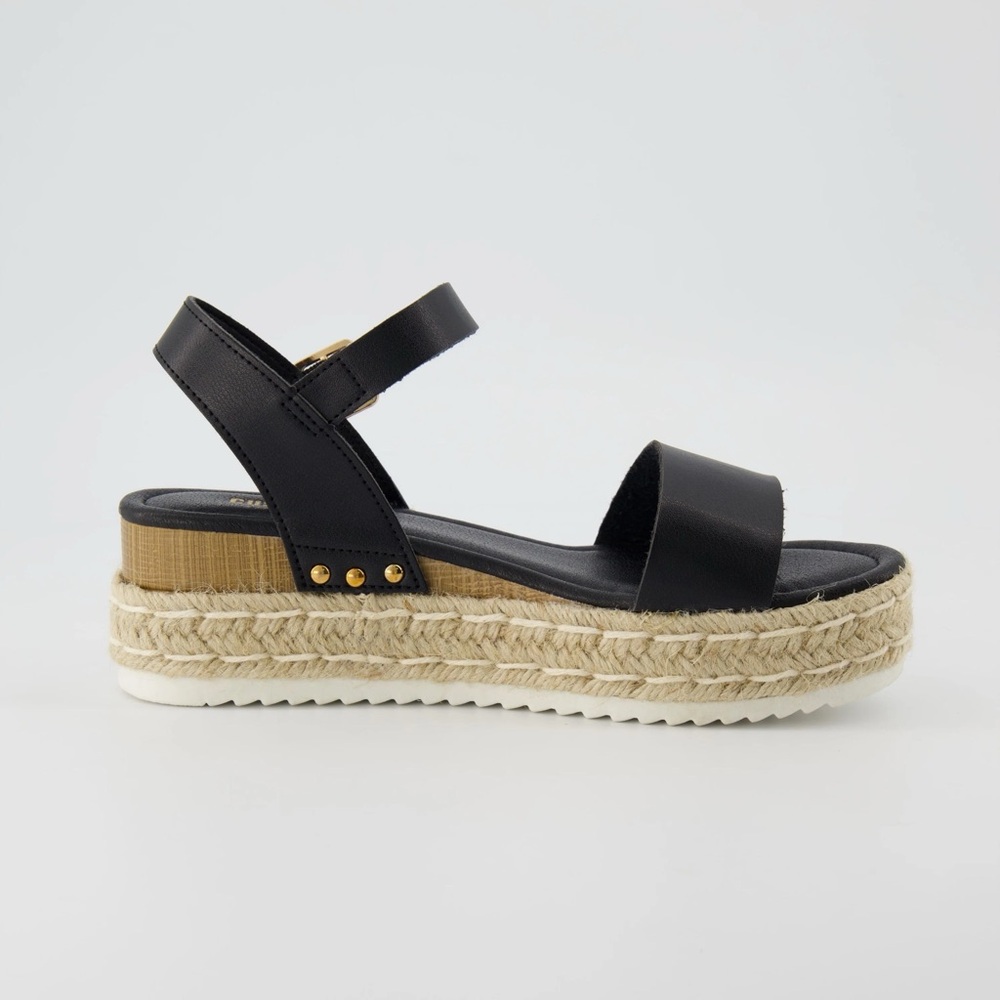 Cushionaire Melissa Platform Wedge Espadrille Sandals in Size 7.5 - Picture 4 of 13